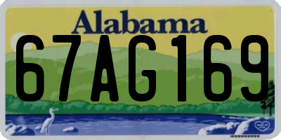 AL license plate 67AG169