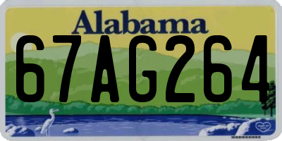 AL license plate 67AG264