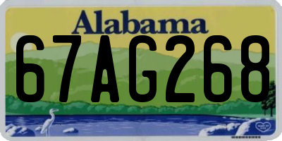 AL license plate 67AG268