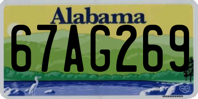 AL license plate 67AG269