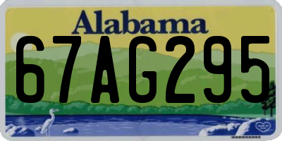 AL license plate 67AG295