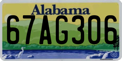 AL license plate 67AG306
