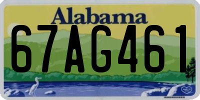 AL license plate 67AG461