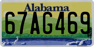 AL license plate 67AG469