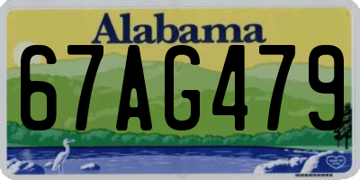 AL license plate 67AG479