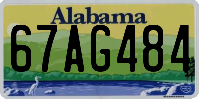 AL license plate 67AG484