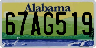 AL license plate 67AG519
