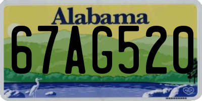 AL license plate 67AG520