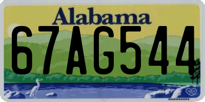 AL license plate 67AG544