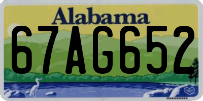 AL license plate 67AG652