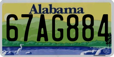 AL license plate 67AG884