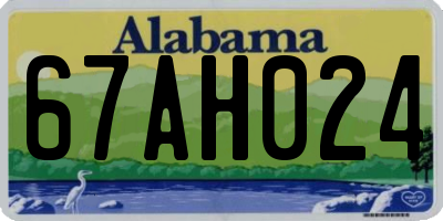 AL license plate 67AH024