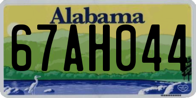AL license plate 67AH044