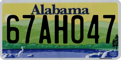 AL license plate 67AH047