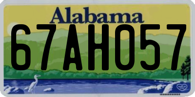 AL license plate 67AH057