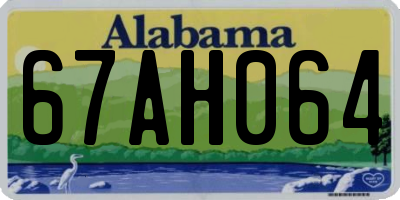 AL license plate 67AH064
