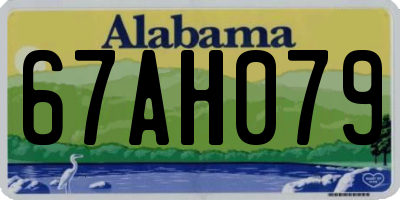 AL license plate 67AH079