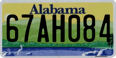 AL license plate 67AH084
