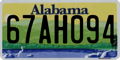 AL license plate 67AH094