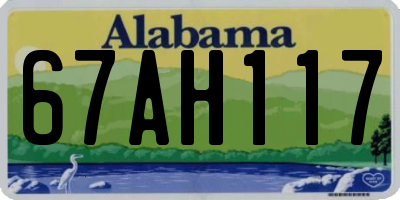 AL license plate 67AH117