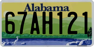 AL license plate 67AH121