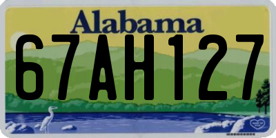 AL license plate 67AH127