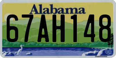 AL license plate 67AH148