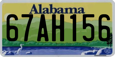 AL license plate 67AH156