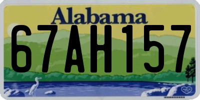 AL license plate 67AH157