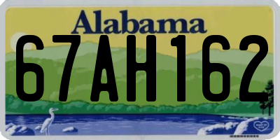 AL license plate 67AH162