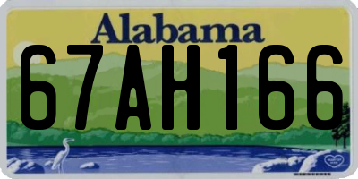 AL license plate 67AH166