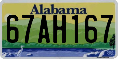 AL license plate 67AH167