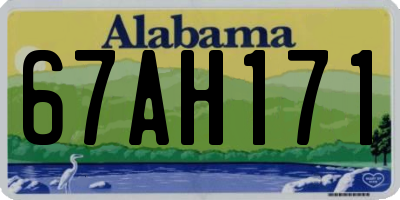 AL license plate 67AH171