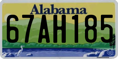 AL license plate 67AH185