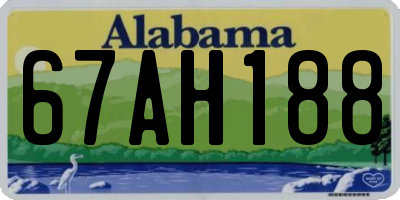 AL license plate 67AH188