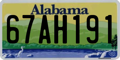 AL license plate 67AH191