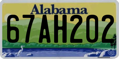 AL license plate 67AH202