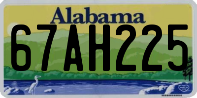 AL license plate 67AH225
