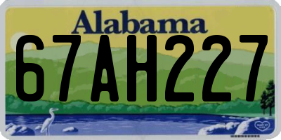 AL license plate 67AH227
