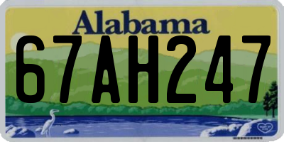 AL license plate 67AH247