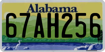 AL license plate 67AH256