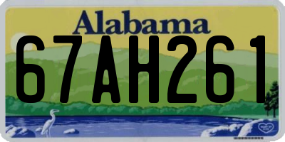 AL license plate 67AH261