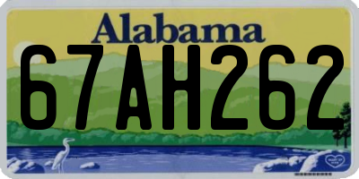 AL license plate 67AH262