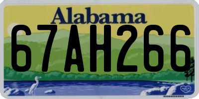 AL license plate 67AH266