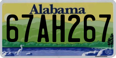 AL license plate 67AH267