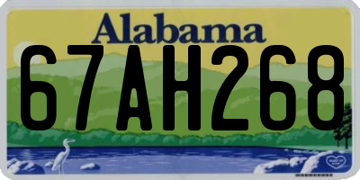 AL license plate 67AH268