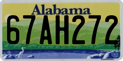 AL license plate 67AH272