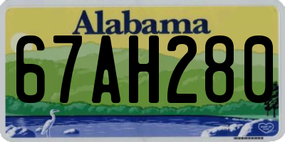 AL license plate 67AH280
