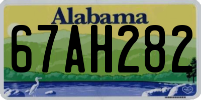 AL license plate 67AH282