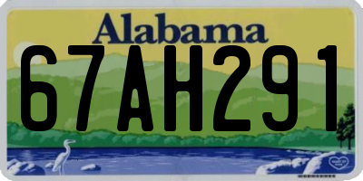 AL license plate 67AH291